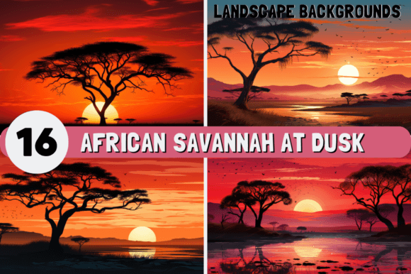 African Savannah at Dusk Backgrounds: A Designer's Guide