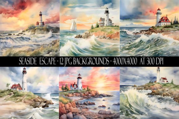 Bring the Coast to Your Canvas with Seaside Escape Backgrounds