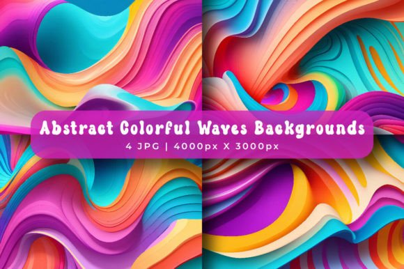 Dynamic Energy: Unlocking Creativity with Abstract Colorful Waves Backgrounds