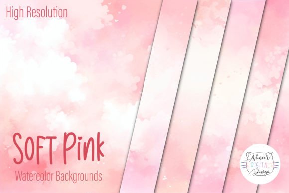 Elevate Your Brand with Soft Pink Watercolor Backgrounds