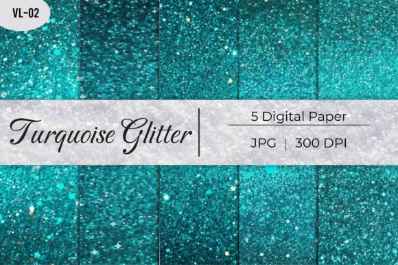 Elevate Your Designs: The Allure of Turquoise Glitter Paper Backgrounds