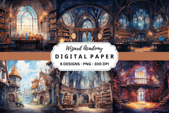 Enchant Your Visuals with Wizard Academy Backgrounds