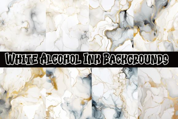 Ethereal Depth: Mastering White Alcohol Ink Backgrounds