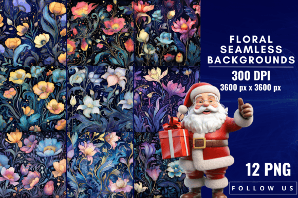 Floral Seamless Backgrounds: A Garden for Your Digital Canvas