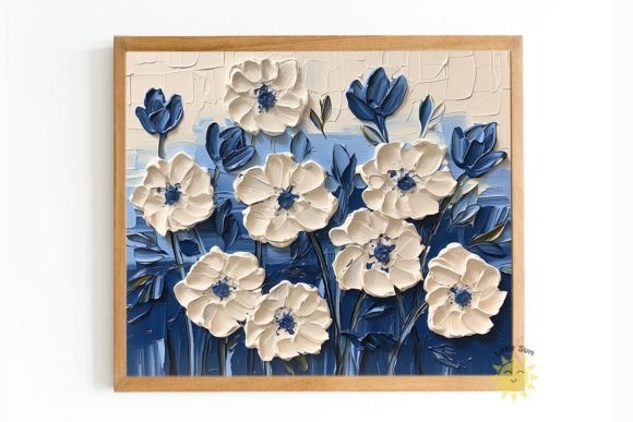 Impasto Flowers Painting Backgrounds: A Textured Guide for Designers