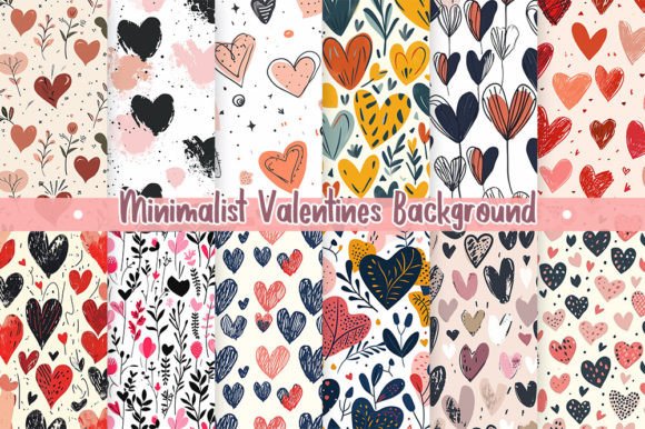 Minimalist Valentines Backgrounds: Your Clean Design Toolkit