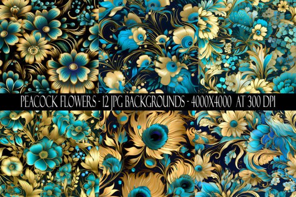 Peacock Flower Backgrounds: A Digital Designer's Secret Weapon