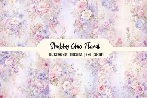 Shabby Chic Floral Backgrounds: Your Go-To for Soft, Vintage Designs