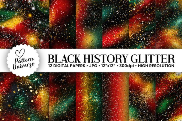 Sparkle and Significance: Using Black History Month Glitter Backgrounds