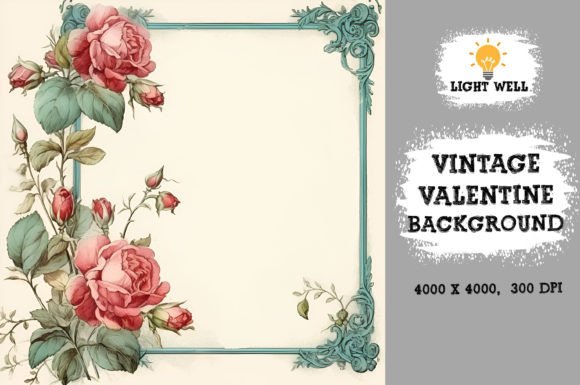 Timeless Romance: Vintage Valentines Day Backgrounds Paper